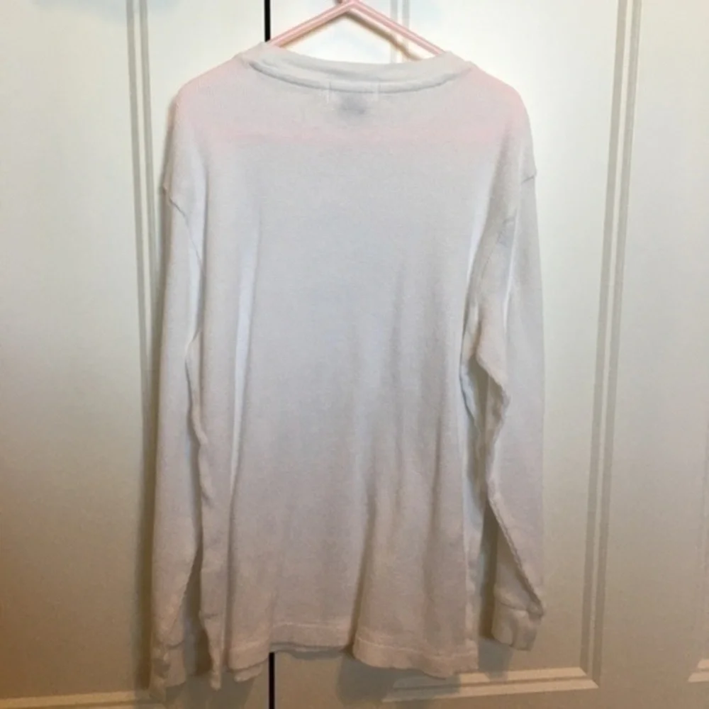 Boys size medium 8 Old Navy white thermal top